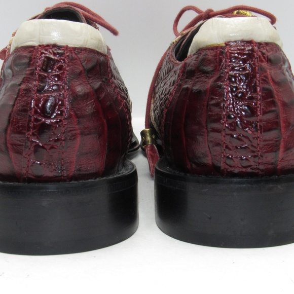 Giorgio Brutini Size 10 Croc Print Oxfords R6 C25